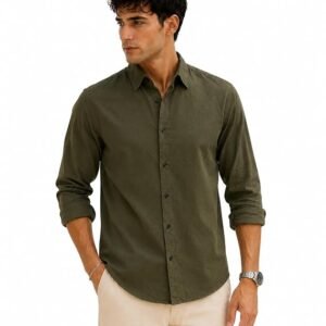 Men's Casual Full Sleeve Button-Down Shirt | Regular Fit Shirt for Smart Casual
